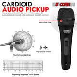 5Core XLR Microphone Dynamic Mic Karaoke Singing Studio Mics Handheld Microfono