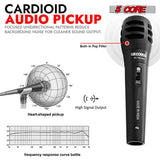 5Core XLR Microphone Dynamic Mic Karaoke Singing Studio Mics Handheld Microfono
