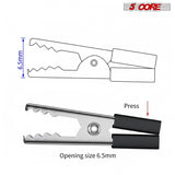 5Core Alligator Clips Electrical Metal Battery Jumper Clamps nsulated Gator Clip