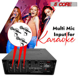 5Core Amplifier Home Audio Stereo Receiver PA Speaker Microphone Surround Sound Amp
