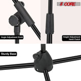5Core Tripod Mic Stand Adjustable Holder Floor Microphone Boom Arm