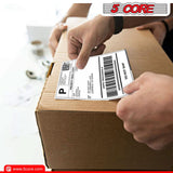5 Core 4"x6" Direct Thermal Shipping Label/ 4x6 Roll Direct 4000Pcs Perforated paper Sticker/White