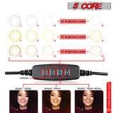 5 Core 12" Selfie LED Circle Light with 67" Adjustable Tripod Stand & Phone Holder