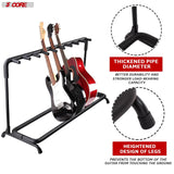 5Core Multi Guitar Rack Stand Floor 9 Slot Adjustable Flying V Guitars Holder
