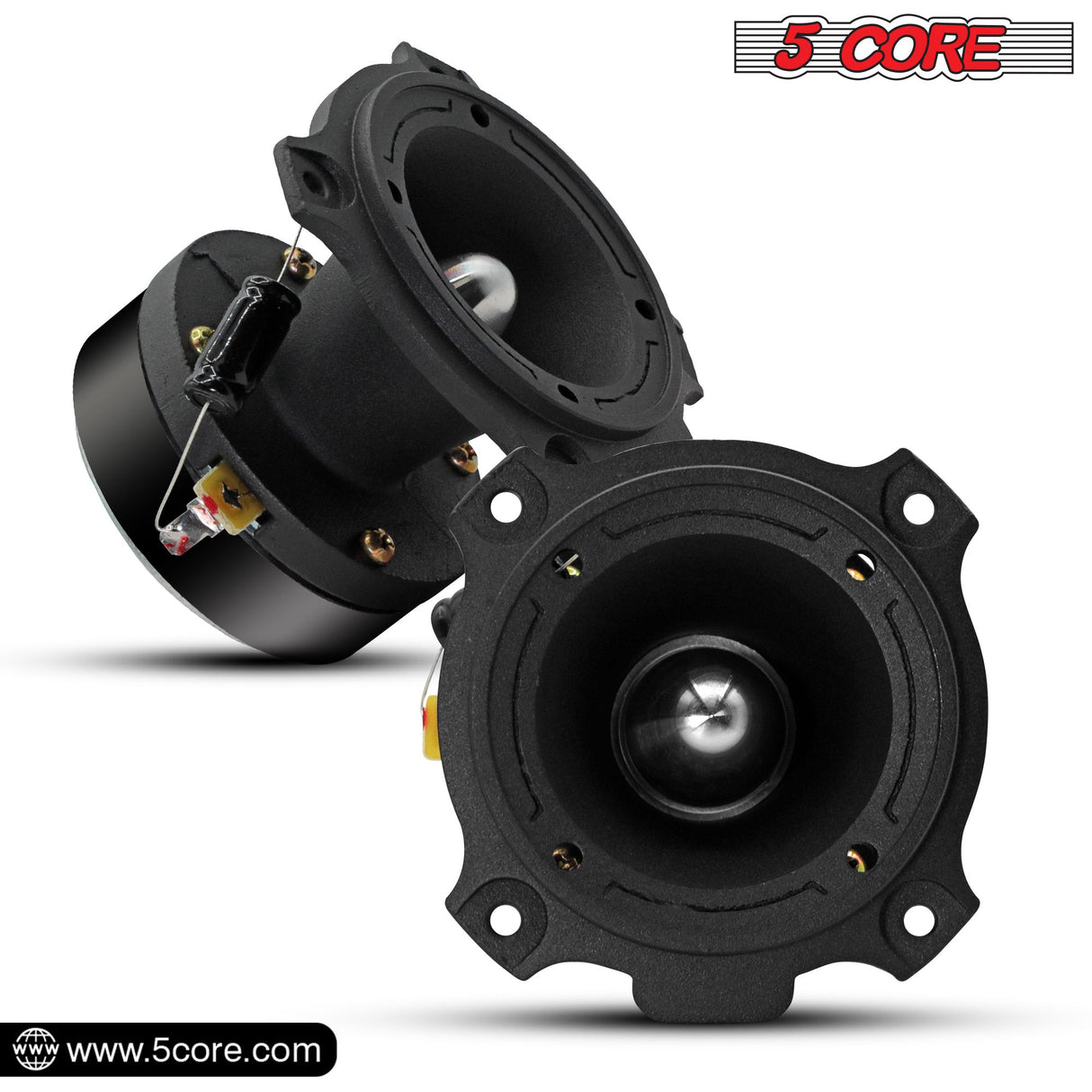 5Core 6.5 Inch Midrange Speaker + Tweeter Combo  500W PMPO 8Ohm Subwoofer 300W PMPO Tweeters