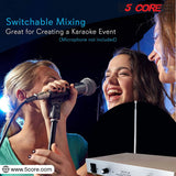 5Core Wireless Microphones w 2 Headset Portable Mini Microfono Inalambricos + Receiver 165ft Range