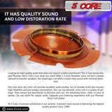 5Core 2 Inch Diaphragm Replacement 10 Pcs Phenolic Voice Coil 51mm + Kapton Former Diameter Horn