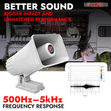 5Core Indoor Outdoor PA Horn Speaker 6 x 4 Inch Loud PA System 8Ohm 50W Loud Siren