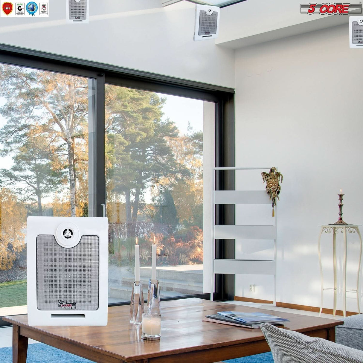 5Core outdoor ceiling mount speaker, high performance wall speaker 50W RMS, 4Ohms
