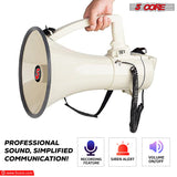 5Core Megaphone Bullhorn Speaker 100W Professional Bull Horn Battery Power Megafono 2000Yard Range