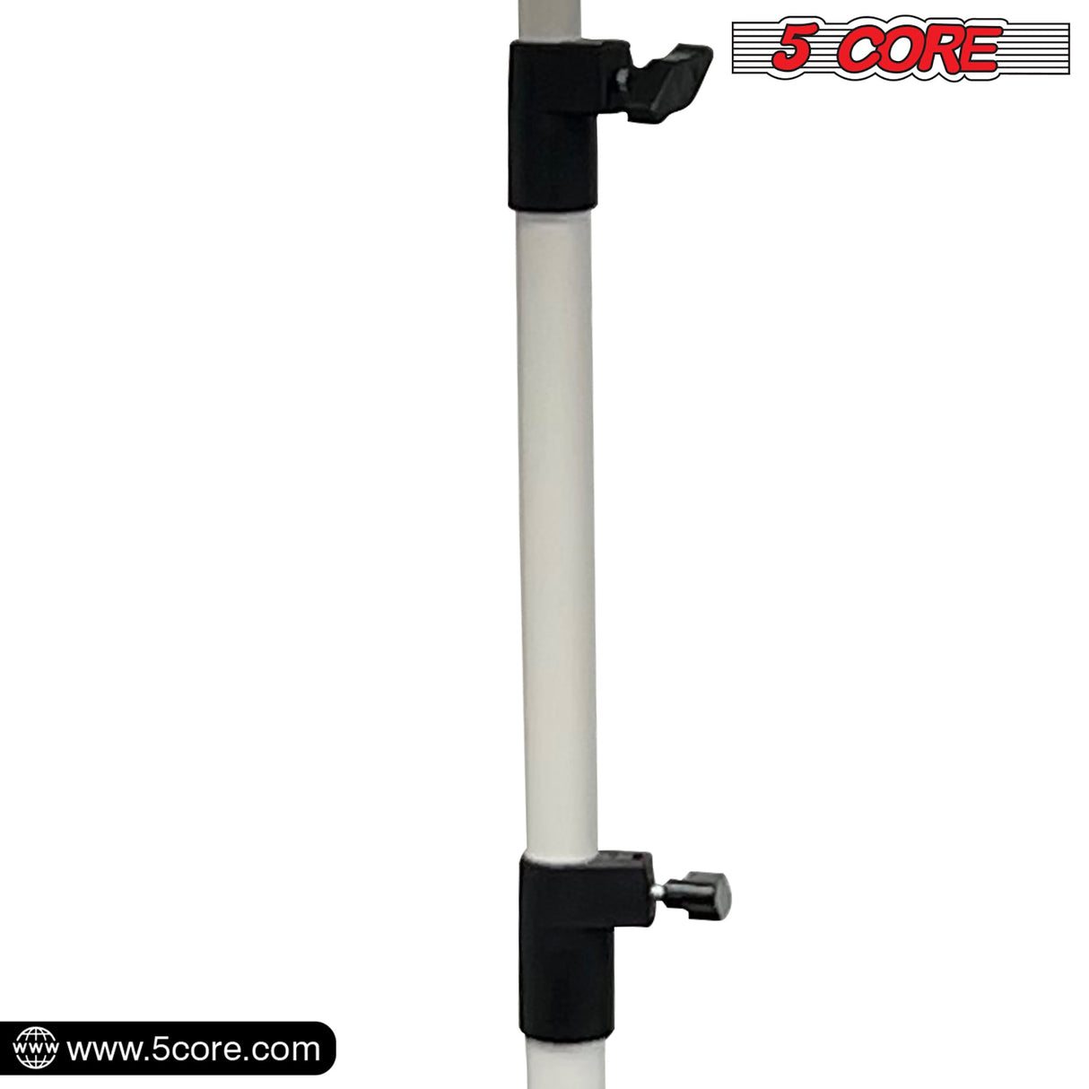 5Core Music Stand For Sheet Music Portable Tripod Adjustable Folding Note Holder WHITE