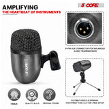 5 Core Tabla Mic Indian Instrument Microphone Set for Bayan Dayan Dholak Mic for Studio Stage Temple
