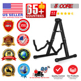 5 Core Guitar Stand 2PC A Frame w Soft Foam Arm Non Slip Rubber for Acoustic Electric Bass