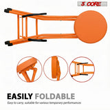 5Core Guitar Stool 3.15" Padded Chair Foldable Heavy Duty Music Seat Built in Foot Rest Guitar Stand