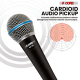 5 Core Microphone Professional Dynamic Mic Karaoke Singing XLR Wired Micrófono