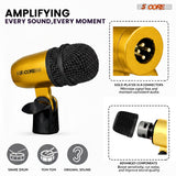 5 Core Conga Mic Snare Tom Set Professional XLR Cardioid Unidirectional Instrument Microphone Kit