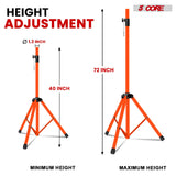 5 Core Speaker Stand Height Adjustable PA DJ Tripod Studio Monitor Stands w 35mm Compatible Insert