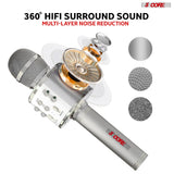5 Core Microphone Wireless Karaoke Mic With Speaker 3 in 1 Portable Bluetooth Microfono Inalambrico