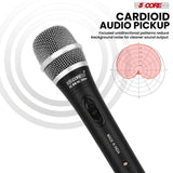 5Core XLR Microphone Dynamic Mic Karaoke Singing Studio Microfono Handheld Mics