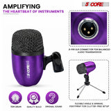5Core Conga Mic Snare Tom Microphone Drum Kit Condenser XLR Instrument Mics