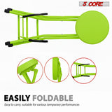 5Core Guitar Stool 3.15" Padded Chair Foldable Heavy Duty Music Seat Built in Foot Rest Guitar Stand