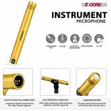 5 Core Drum Microphone Kit 7Pc All Metal Drummer Mics Tom/Snare & Cymbals Wired Instrument Drums Set