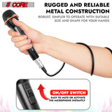 5 Core Microphone 3Pc Dynamic Vocal Handheld Mic Cardioid Singing Karaok Microfono  w On Off Switch
