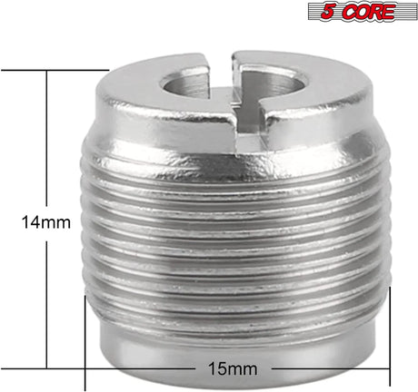 5 Core Mic Stand Adapter 12 Pieces 3/8 Female to 5/8 Male Screw Thread Conversion Connector