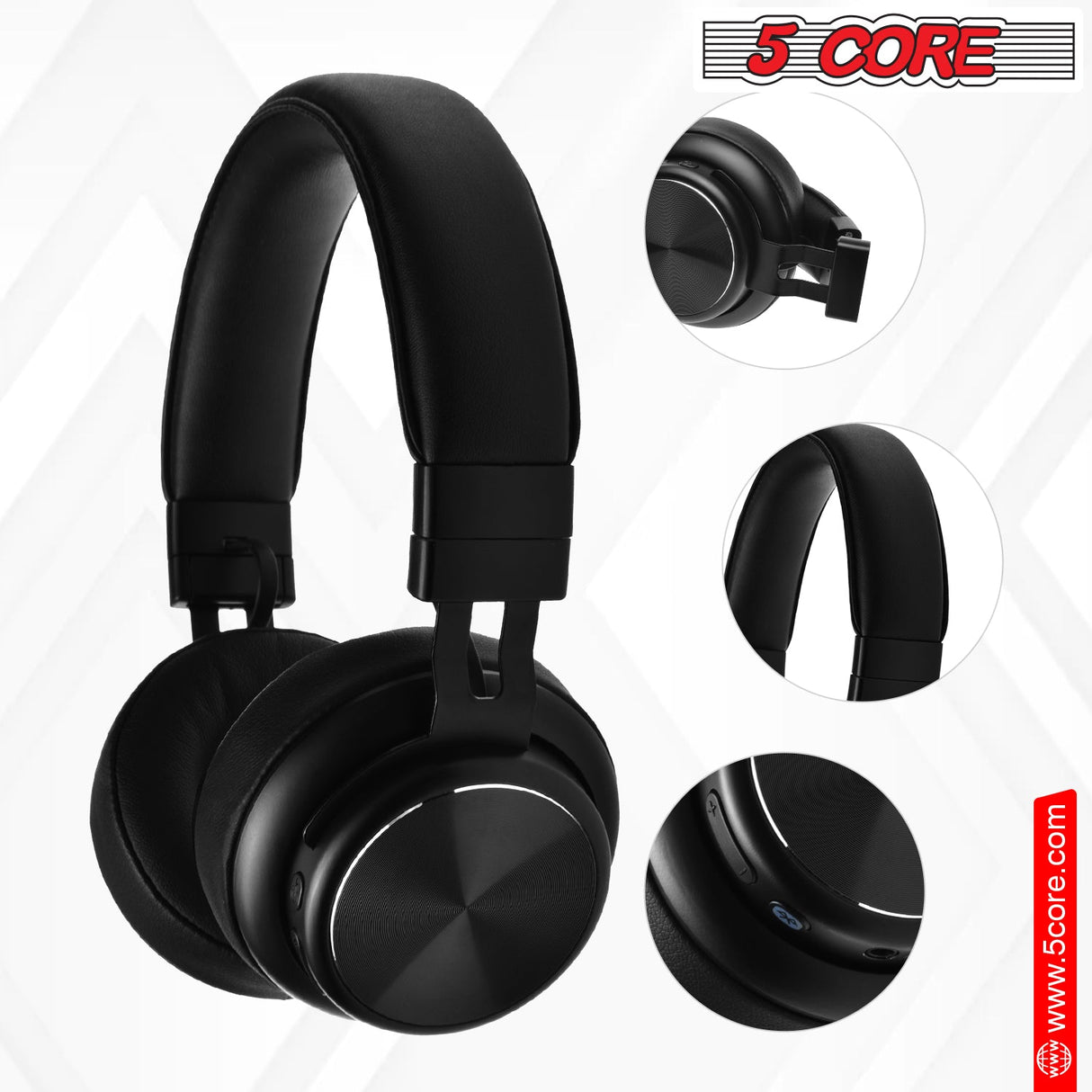 5Core Bluetooth Headphones Wireless Noise Cancelling Audifonos Inalambricos