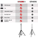 5Core Speaker Stand Tripod 2Pcs Tall Adjustable 72 Inch DJ Studio Monitor Stands Pole Mount