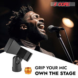 5 Core Microphone Clip Holder 2 Pieces with Screw Adapters 5/8 to 3/8 Inch