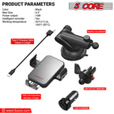 5 Core Magnetic Wireless Car Charger Mount, Stick on The Dashboard for MagSafe iPhone & Android