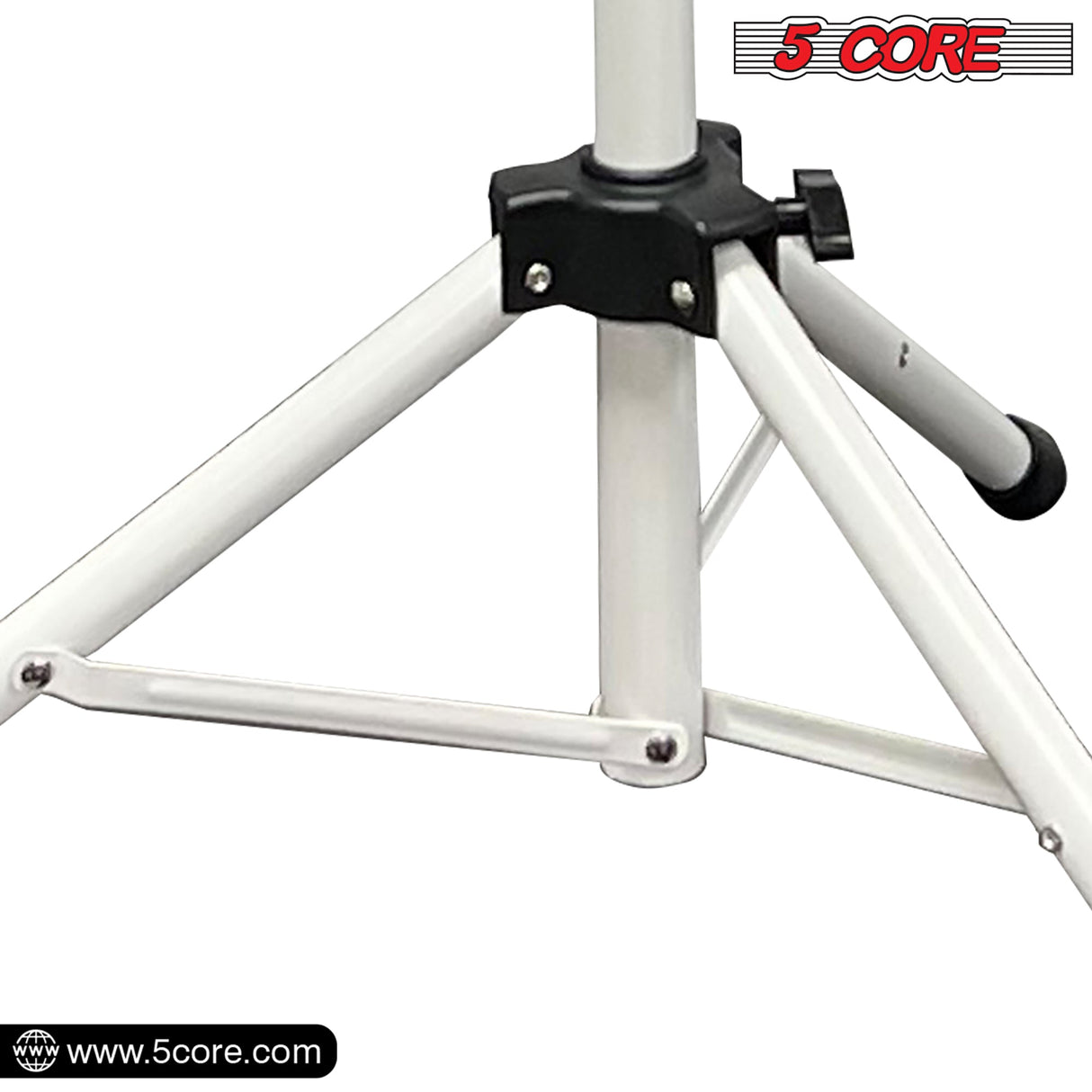 5Core Music Stand For Sheet Music Portable Tripod Adjustable Folding Note Holder WHITE