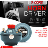 5 Core Compression Driver 500W Peak Aluminium Tweeter Diaphragm 16 Ohm Throat Twist Horn Speaker