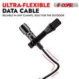 5Core Lavalier Microphone Clip On Professional Grade 3.5mm Lav Lapel Mic Omnidirectional