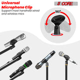 5Core Tripod Mic Stand Adjustable Holder Floor Microphone Boom Arm