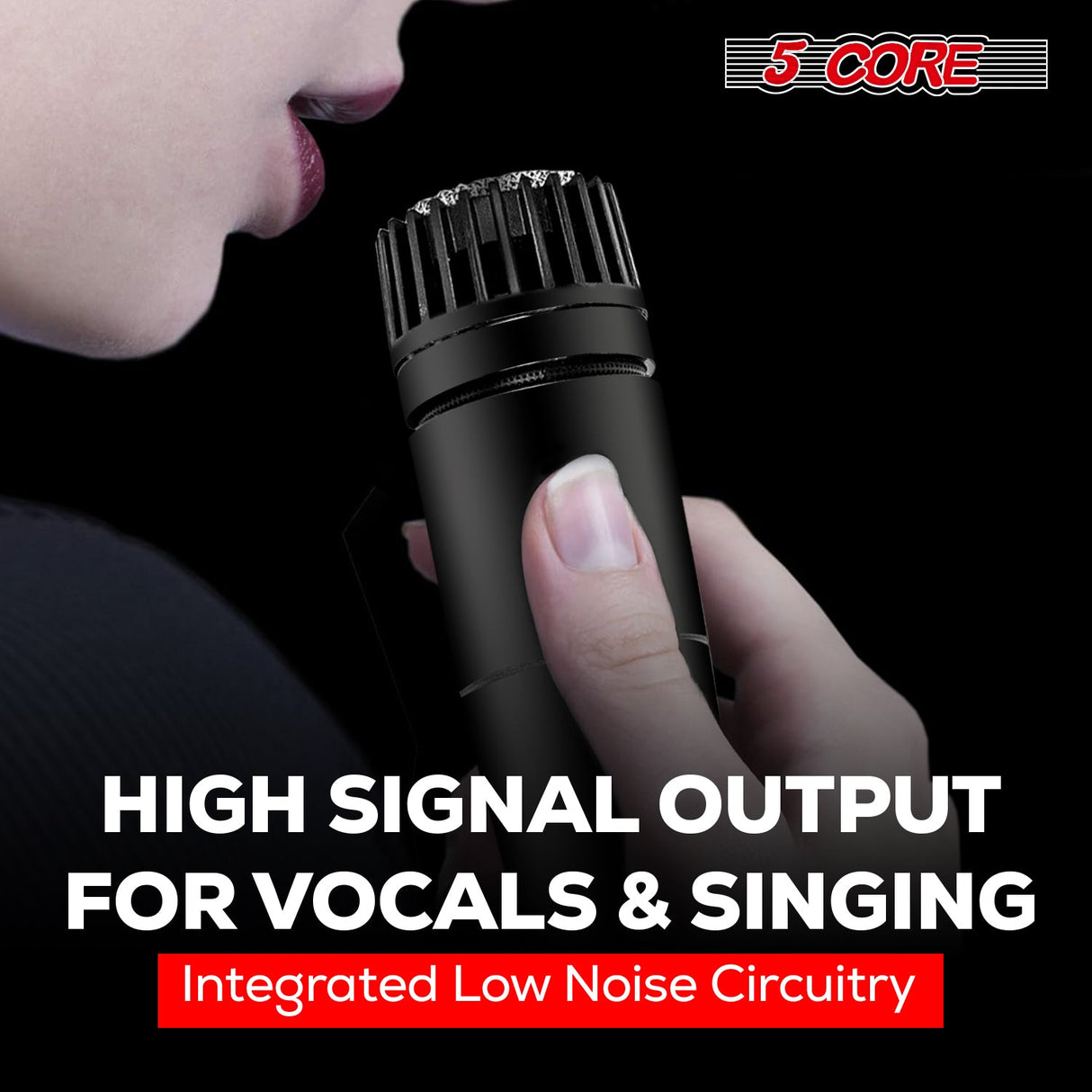 5Core XLR Microphone Dynamic Mic Karaoke Singing Studio Microfono Handheld Mics