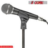 5 Core Universal Microphone Clip Holder 6Pack Mic Mount w Gold Plated 5/8" - 3/8" Screw Adapter