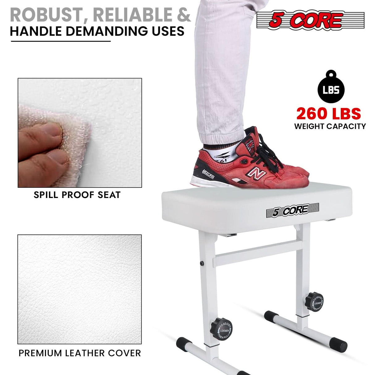 Durable and stable heavy-duty musician chair with ergonomic support for long performance sessions.