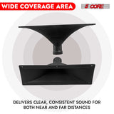 5Core Screw On Compression Driver Horn Tweeter Throat 3X7 Heavy Duty Construction
