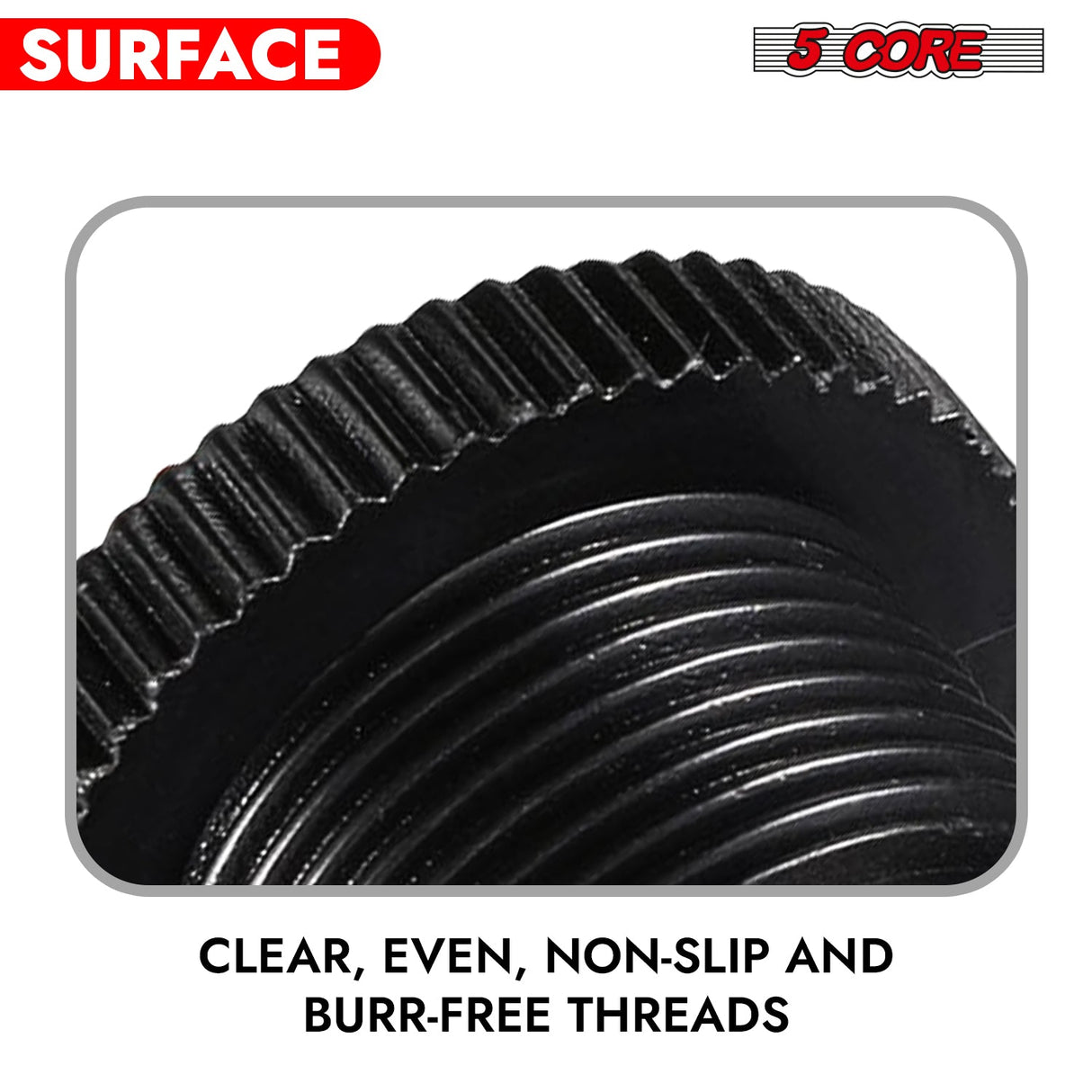 5 Core Mic Stand Adapter 5/8 Male to 3/8 Female Screw Thread Conversion Connector