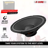 5 Core 15 Inch Guitar Speaker Replacement 450W 4 Ohm Low Distortion for Electric Guitar Amp Cabinet