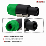 5Core Speakon Adapter High Quality Audio Jack Male Audio Pin Speaker Adapter Connector