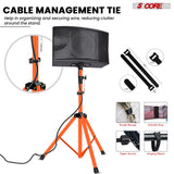 5 Core Speaker Stand Height Adjustable PA DJ Tripod Studio Monitor Stands w 35mm Compatible Insert