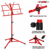 5 Core Music Stand Adjustable Desktop Book Stands Portable Sheet Holder All Metal Foldable Bookstand