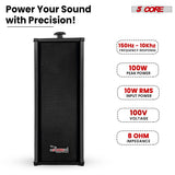 5Core Outdoor Speakers Stereo In Wall 100W Peak Passive Home Audio System