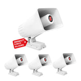 5 Core 6 Inch PA Horn 200W Loud Speaker 4Pc Bull Horn Loud Audio 8Ohm All Weather Indoor Outdoor