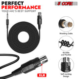 5 Core Microphone 2Pc Dynamic Karaoke XLR Mic Cardioid Unidirectional Handheld Wired Microfono