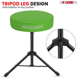 5 Core Drum Throne 3" Thick Padded Memory Foam Comfortable Drummer Stool 330Lb Capacity Adjustable