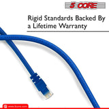 5Core Cat 6 Ethernet Cable Long Computer Internet Cables WiFi RJ45 Cord for Gaming